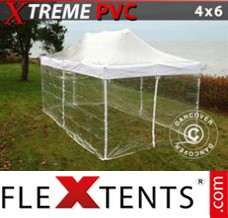 Reklamtält FleXtents Xtreme 4x6m Transparent, inkl. 8 sidor